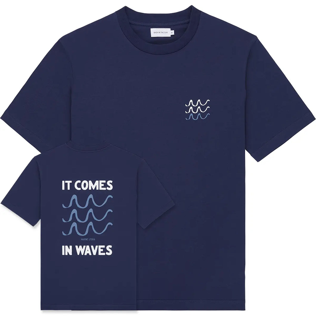 Tee Shirt Bask In The Sun Rolls Navy