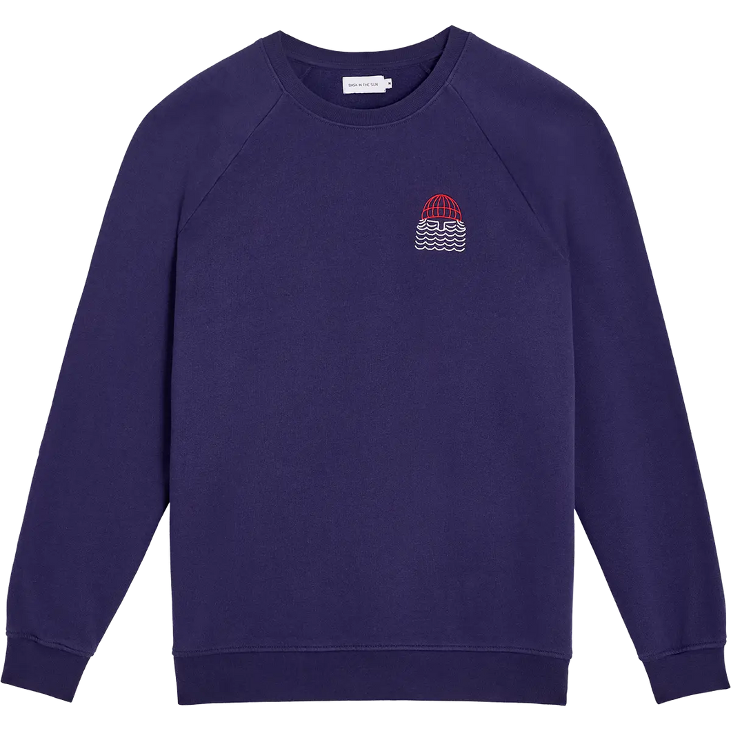 Sweat-shirt Bask In The Sun Mini To The Sea Indigo