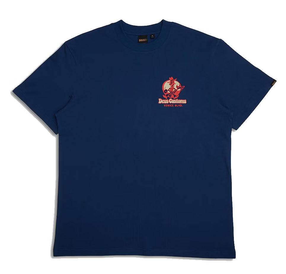 T-shirt Deus Gaucho Mechanic Blue