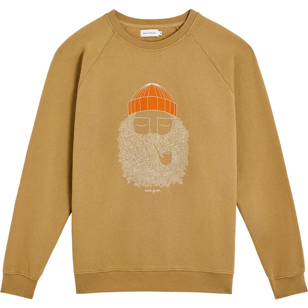 Sweat-shirt Bask In The Sun Smoking Pipe Cappuccino