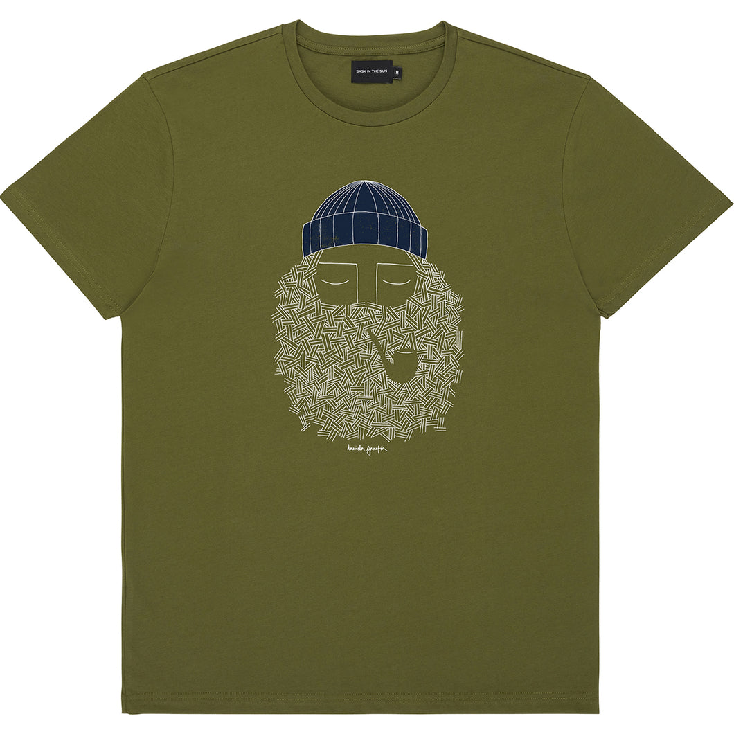 Tee-Shirt Bask In The Sun Smoking Pipe cactus