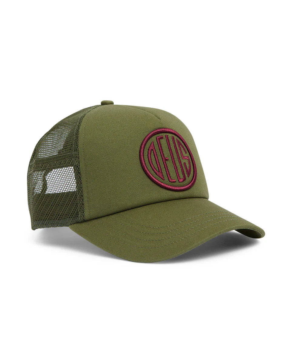 DEUS PILL LOGO CORD TRUCKER PINE