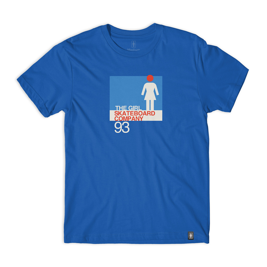 Tee-Shirt Girl Skateboarding International 93 blue
