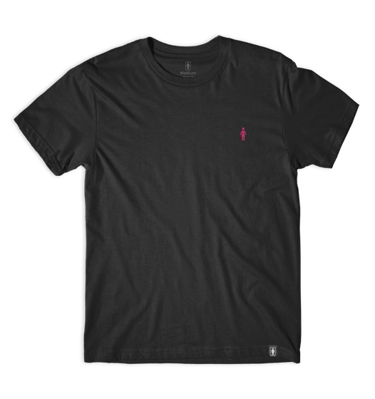 Tee-Shirt Girl micrro OG embroidered noir