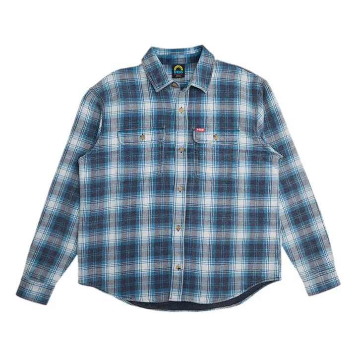 Chemise Deus Vacay Check Blue