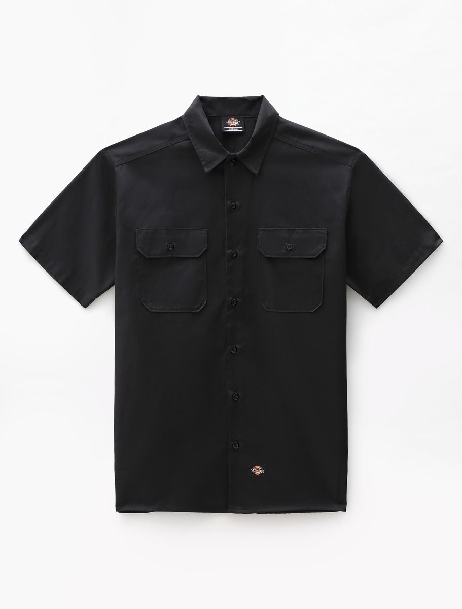 CHEMISE DE TRAVAIL DICKIES À MANCHE COURTE NOIRE
