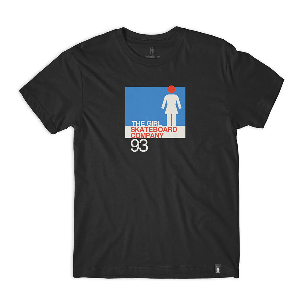 Tee-Shirt Girl Skateboarding International 93 black