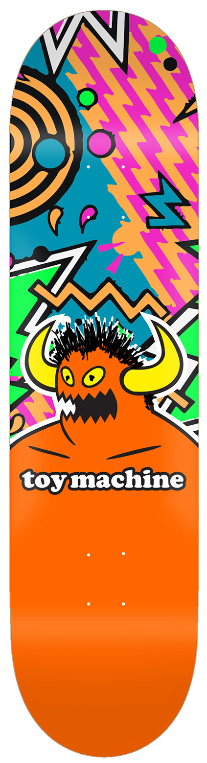 TOY MACHINE DECK 80-S MONSTER RAZZMATAZ 8.38 X 32