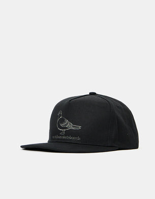 ANTIHERO CAP LIL PIGEON BLACK WITH WHITE LOGO