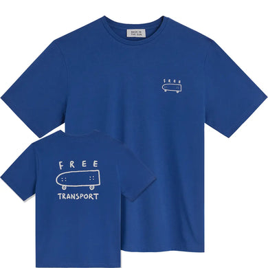 T-Shirt Bask In The Sun Free Cobalt