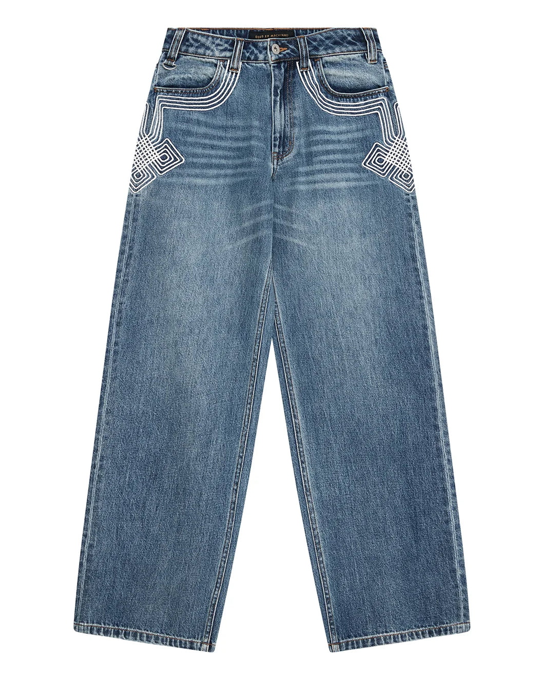 Pantalon Deus Femme Bonham Embro Jean Indigo