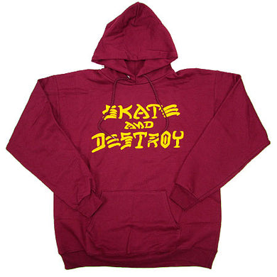 SWEAT THRASHER SKATE AND DESTROY RED/YELLOW