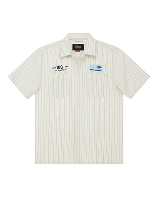 Chemise Deus Forecourt Stripe Dirty White
