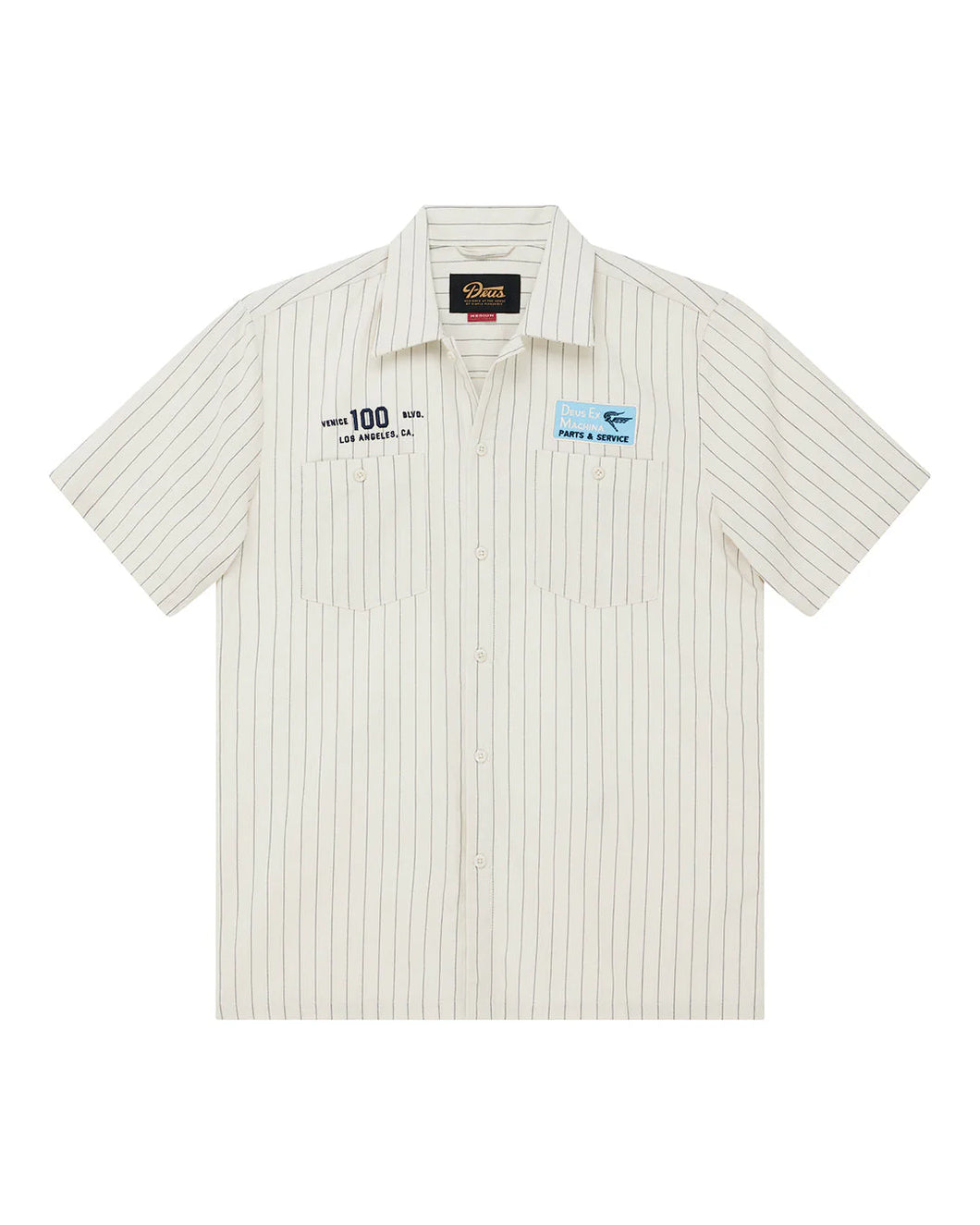 Chemise Deus Forecourt Stripe Dirty White