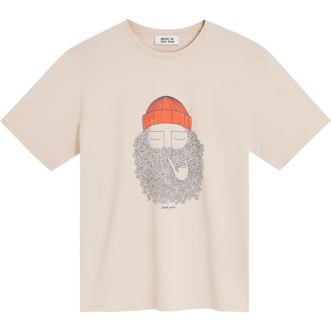 T-Shirt Bask In The Sun Smoking Pipe Clay