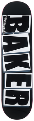 BAKER DECK BRAND LOGO BLACK WHITE 8.475 x 31,875
