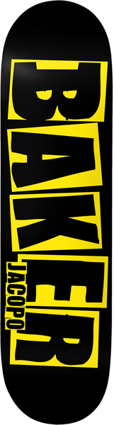 BAKER DECK JC BRAND LOGO DANGER YLW 8.0 X 31.88