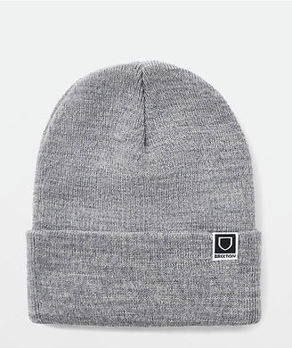 BRIXTON BEANIE HARBOR BETA HEATHER GREY