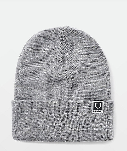BRIXTON BEANIE HARBOR BETA HEATHER GREY