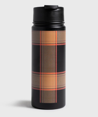 UNITED BY BLUE INSULATED STEEL BOTTLE 18 OZ plaid black