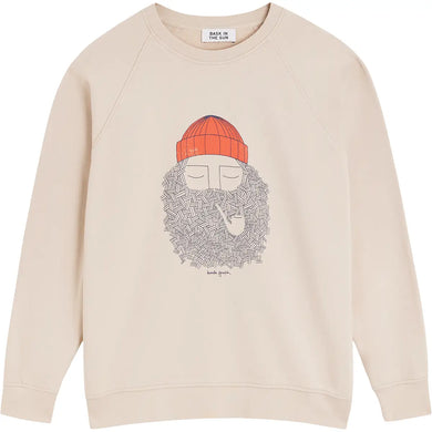 Sweat-shirt Bask In The Sun Smoking Pipe Clay