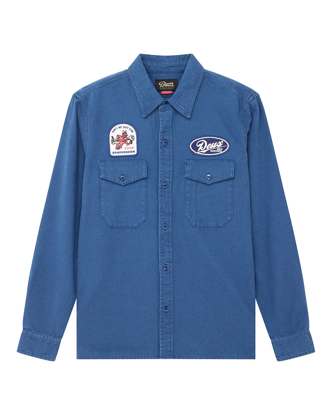 Chemise Deus Nomad Mechanic Blue