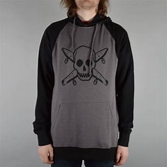 FOURSTAR SWEAT PIRATE GUNMETAL HEATHER