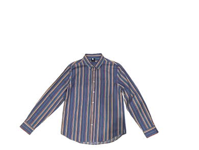Chemise à Manches Longues Avec Rayures Huf Bleu