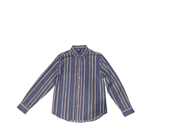 Chemise à Manches Longues Avec Rayures Huf Bleu