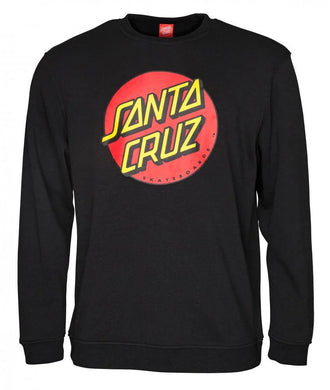 Sweat Santa Cruz Classic Dot Crew Black