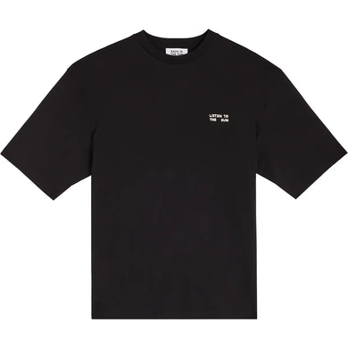 T-Shirt Bask In The Sun Listen Black