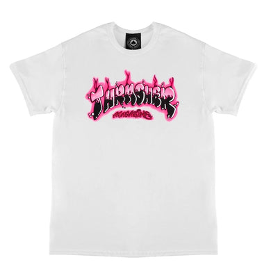 T-shirt Thrasher Airbrush White Pink
