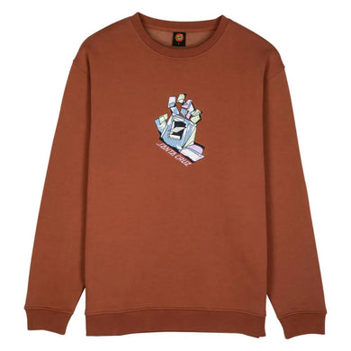 Sweat Santa Cruz Screaming Scratched Hand Strip Burnt Sienna