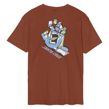 T-Shirt Santa Cruz Screaming Scratched Hand Strip Burnt Sienna