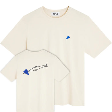 T-Shirt Bask In The Sun Heart Ivory