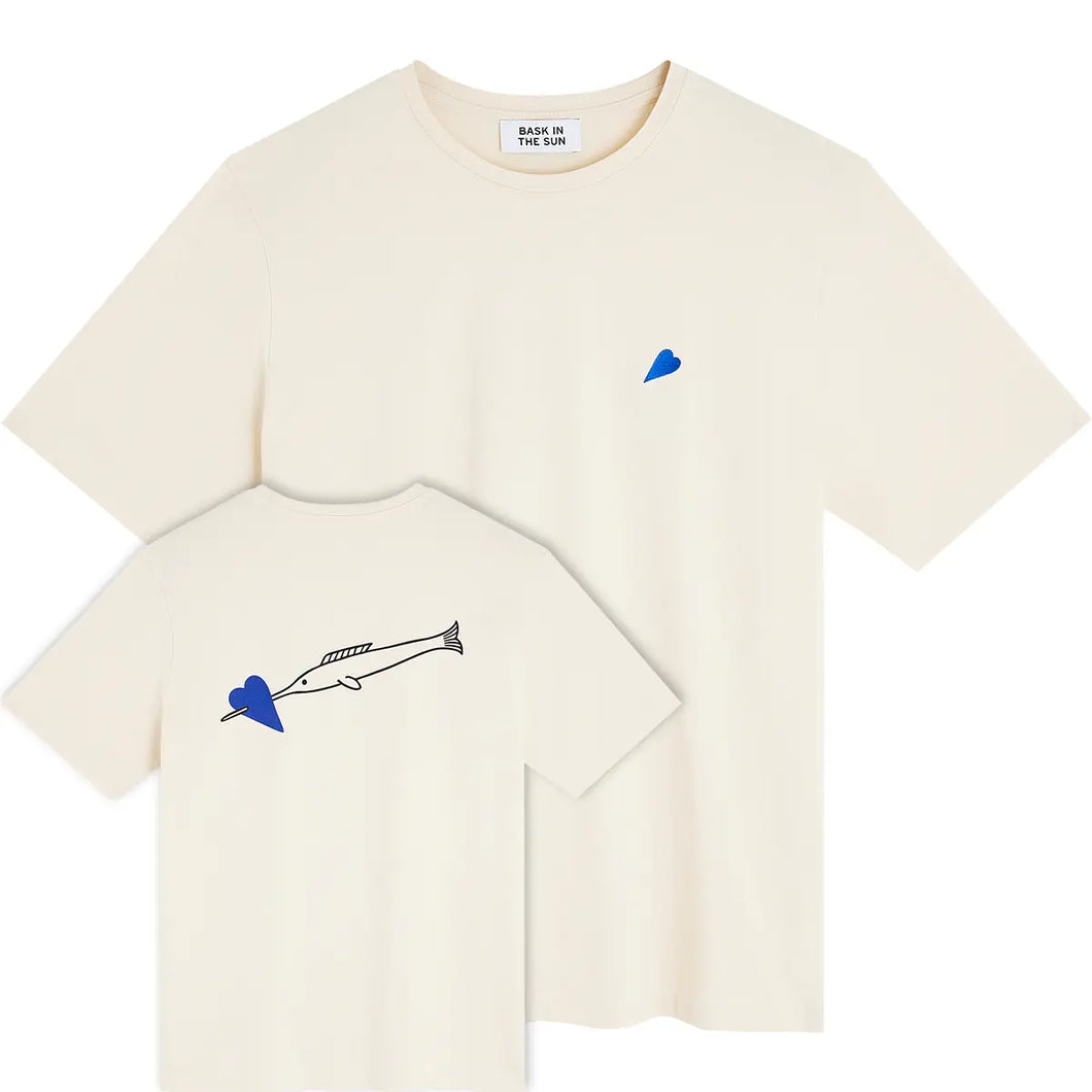T-Shirt Bask In The Sun Heart Ivory