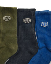 Chaussettes Deus Shield Garment Dyed Sock 3 Pack Multi