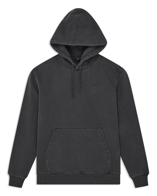 Sweat À Capuche Deus Shield Garment Dyed Black