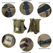 Northcore wax canvas backpack