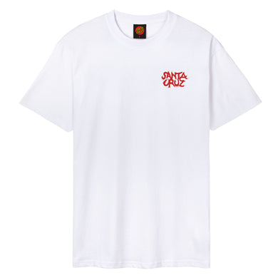 T-SHIRT SANTA CRUZ KNOX FIREPIT DOT WHITE