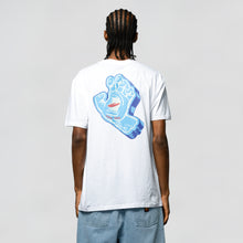 T-SHIRT SANTA CRUZ SCREAMING FOAM HAND WHITE