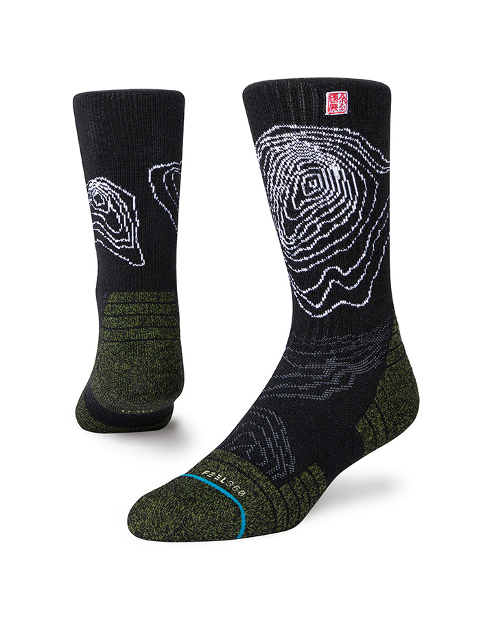 Chaussette Stance hike JIMMY CHIN day job black