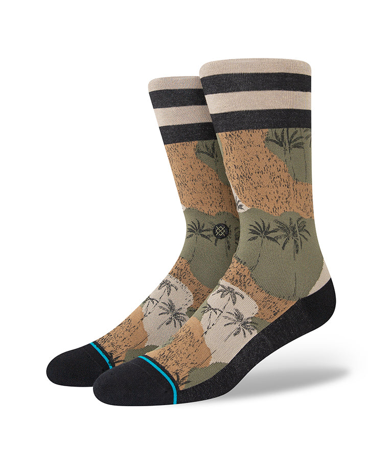 Chaussettes Stance Harvest Hidden Palm green light cushion