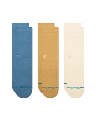 Pack de 3 chaussettes Stance Icon cream