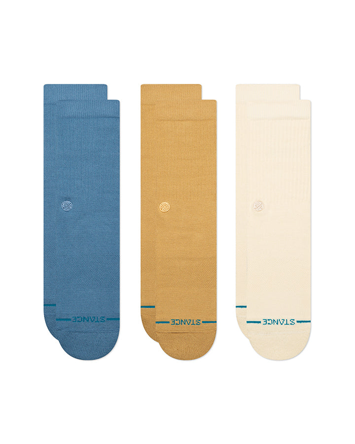 Pack de 3 chaussettes Stance Icon cream