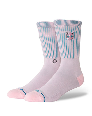 Chaussette Stance Pokemon Jigglypuff crew pink