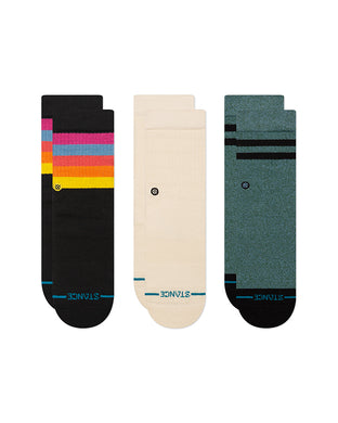 Pack de 3 chaussettes Stance Malibu kids black