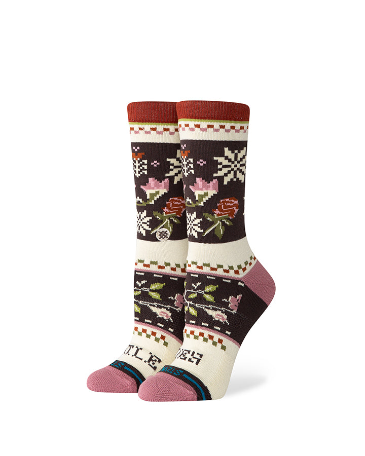 Chaussette Stance mistling toes women dusty rose mid cushion