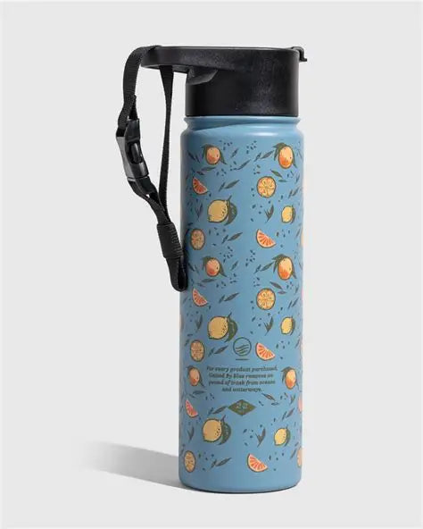 UNITED BY BLUE INSULATED STEEL BOTTLE 22 OZ - COASTAL WATERS CITRUS