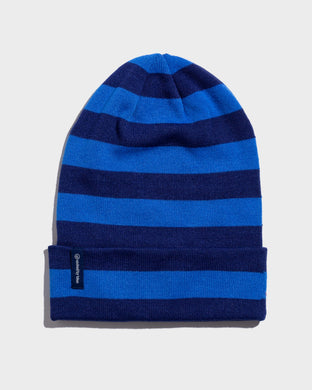 UNITED BY BLUE BEANIE RECYCLED 90'S STRIPE NIGHT SKY